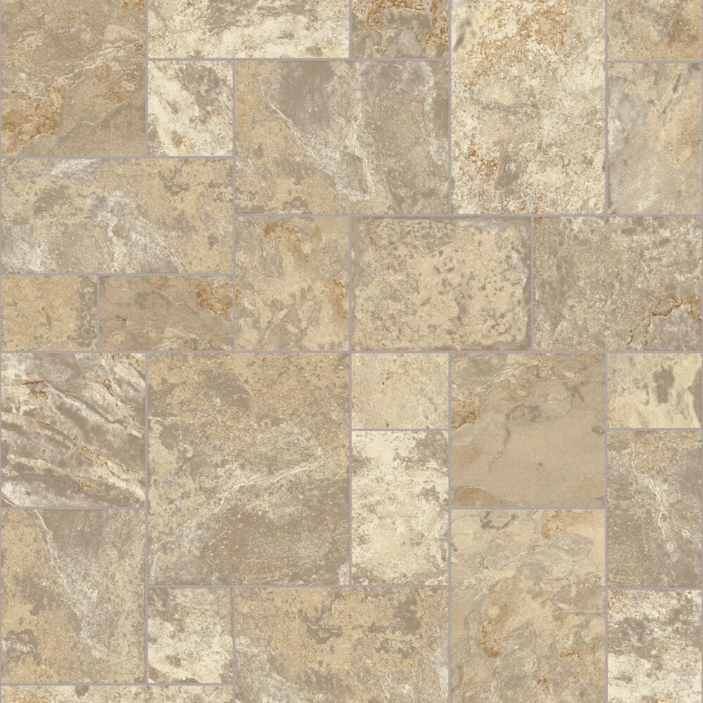 Congoleum ArmorCore Pro UR Terrace Paver 12-ft W Cut-to-Length Lighthouse Landing Stone Look Low-Gloss Finish Sheet Vinyl