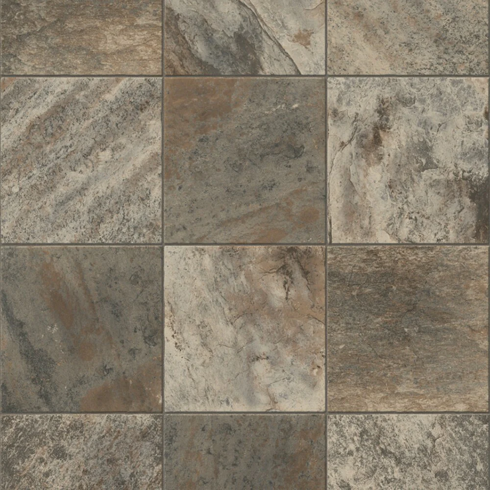 Congoleum ArmorCore Pro Valley Path 12-ft W Cut-to-Length River Silt Stone Look Low-Gloss Finish Sheet Vinyl