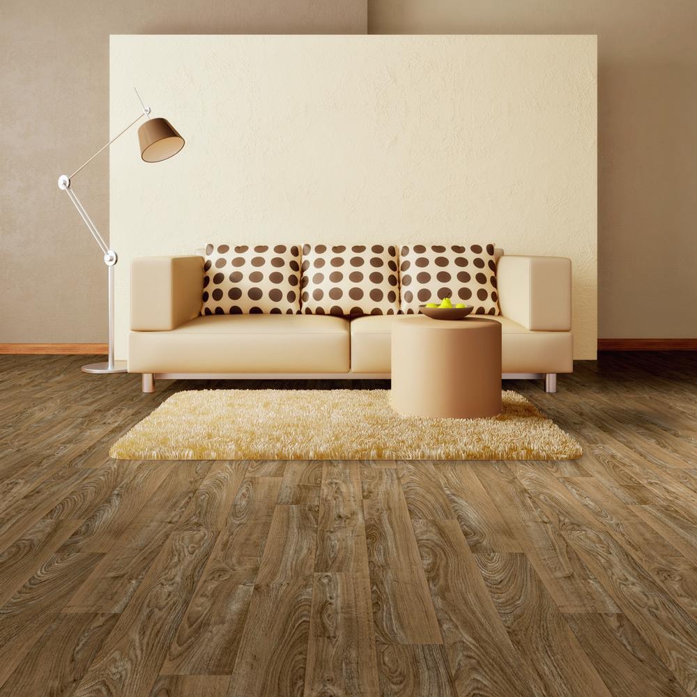 Congoleum ArmorCore UR Wood Ridge 12-ft W Cut-to-Length Mustang Wood-Look Low-Gloss Sheet Vinyl Flooring - Image 2