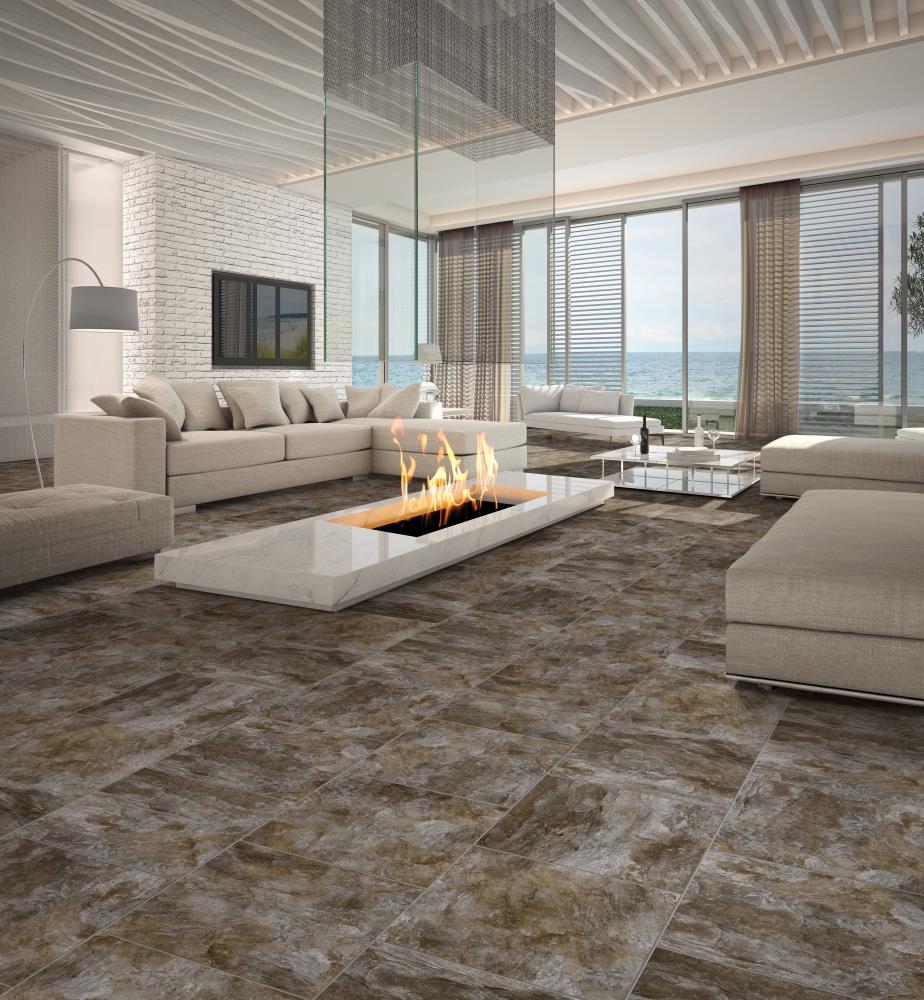 Congoleum DuraStone Elements Waterfall Vinyl Tile Sample - Image 2