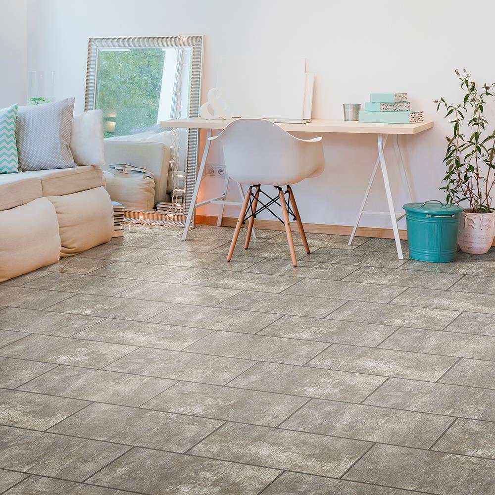Congoleum DuraStone Reverie "Wishes" Vinyl Tile Sample, 12-in x 8-in, 4-mil Wear Layer - Image 2