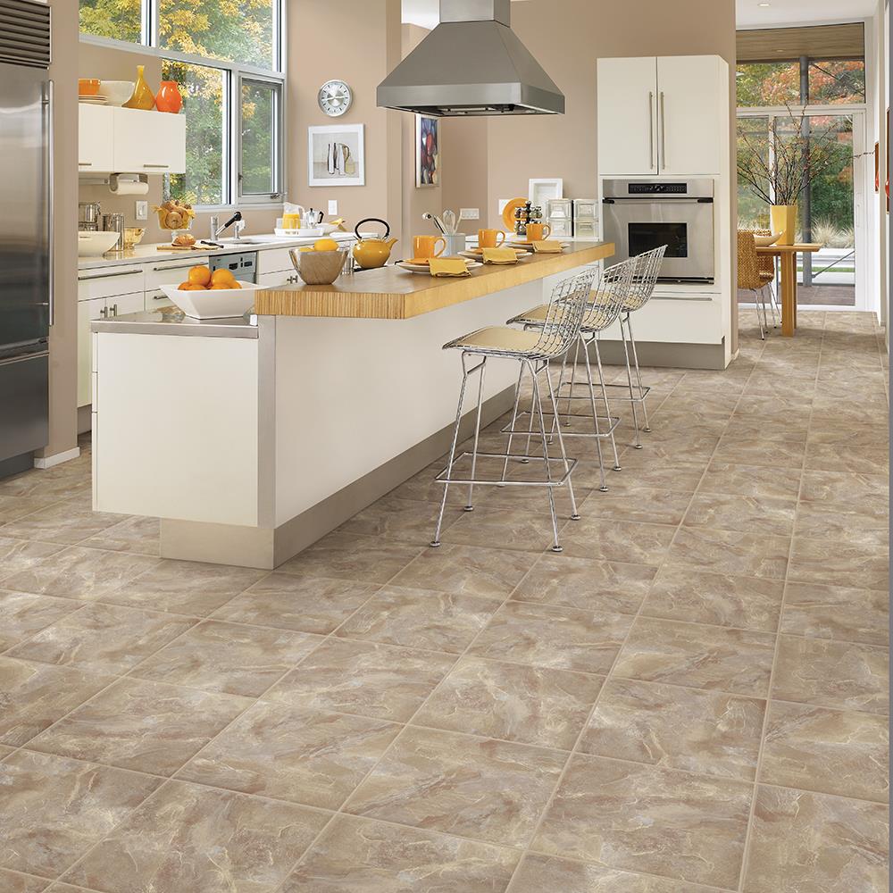 Congoleum DuraStone Village Slate Swanky Silk Vinyl Tile Sample - Image 2