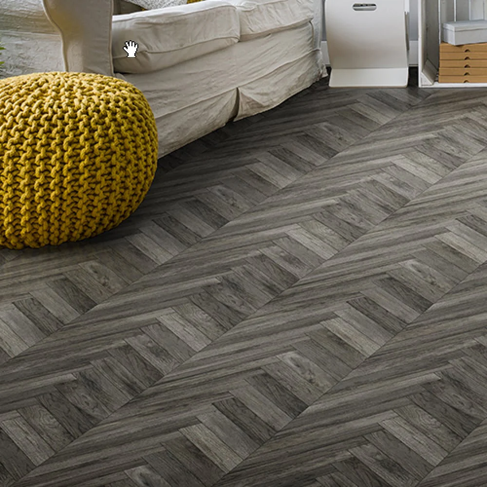 Congoleum (Sample) AirStep Advantage Wonder Porpoise Waterproof Wood-Look Glue-Down Sheet Vinyl - Image 3