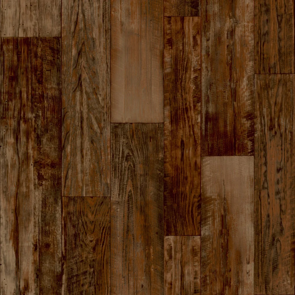 Congoleum Sample Airstep Evolution Colonial Harvest Moon Waterproof Wood-Look Glue-Down Sheet Vinyl, 13-mil Wear Layer