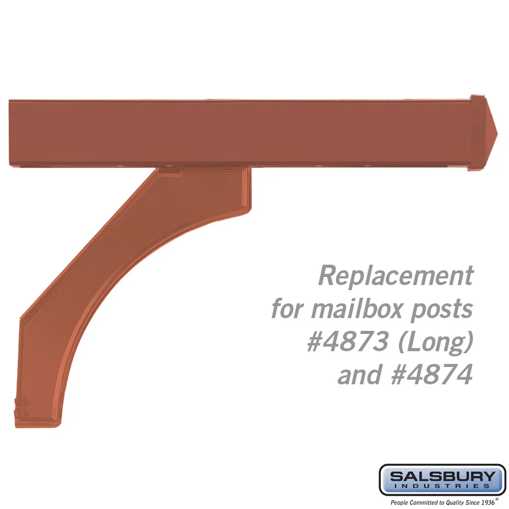 Copper Arm Kit Replacement for Deluxe Mailbox Posts Supporting Two Mailboxes