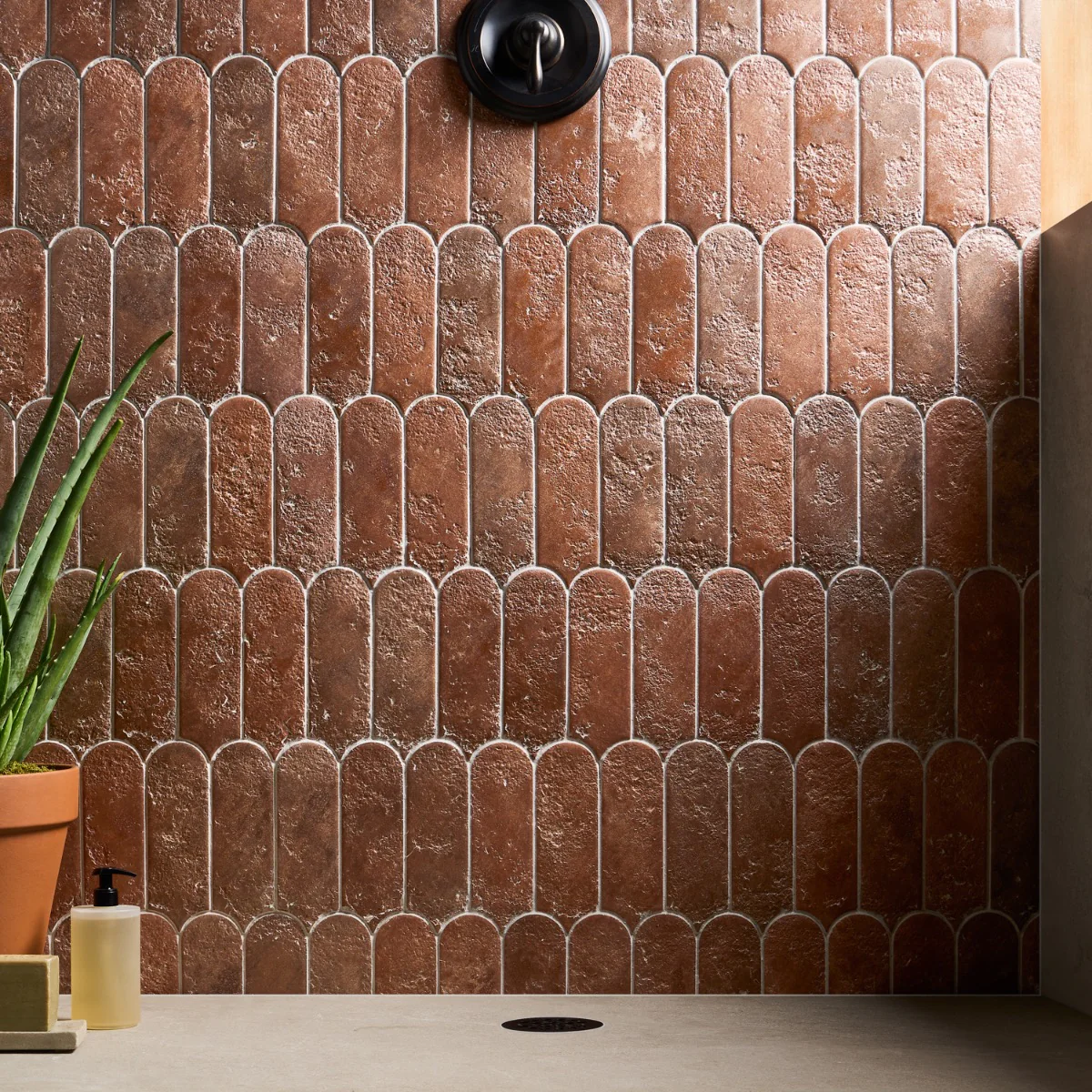 Corali Canyon Terracotta 3x9 Textured Matte Ceramic Tile by Lux Tile - Image 5