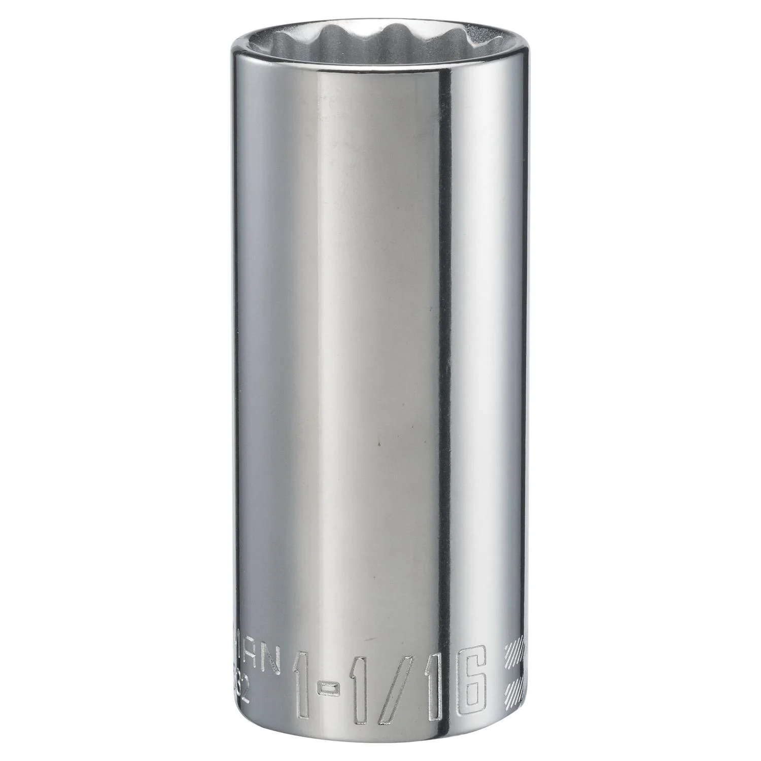 Craftsman 1-1/16 in. SAE 12 Point Deep Socket, 1/2 in. Drive