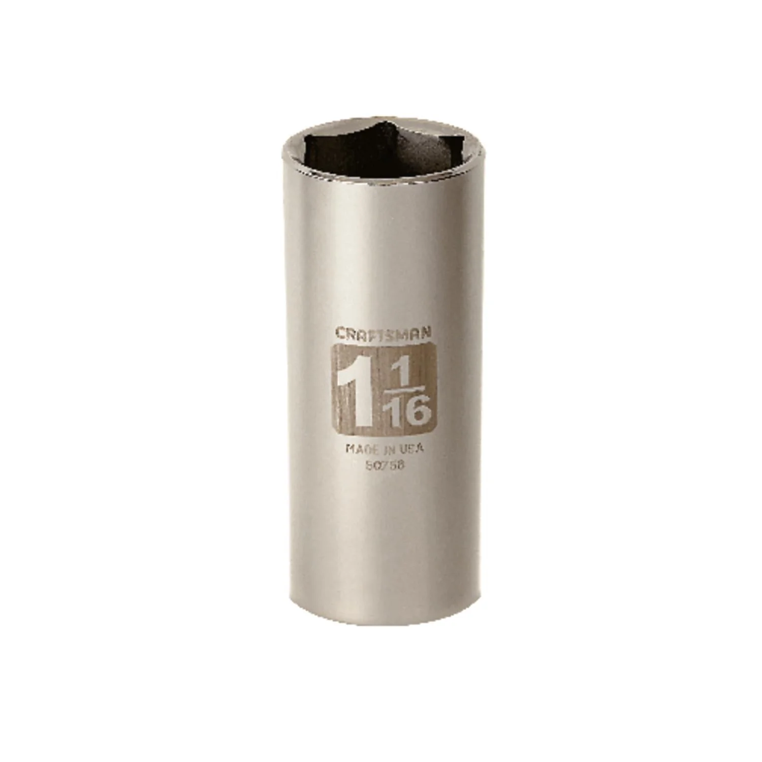 Craftsman 1-1/16 in. SAE 6 Point Deep Socket, 1/2 in. Drive