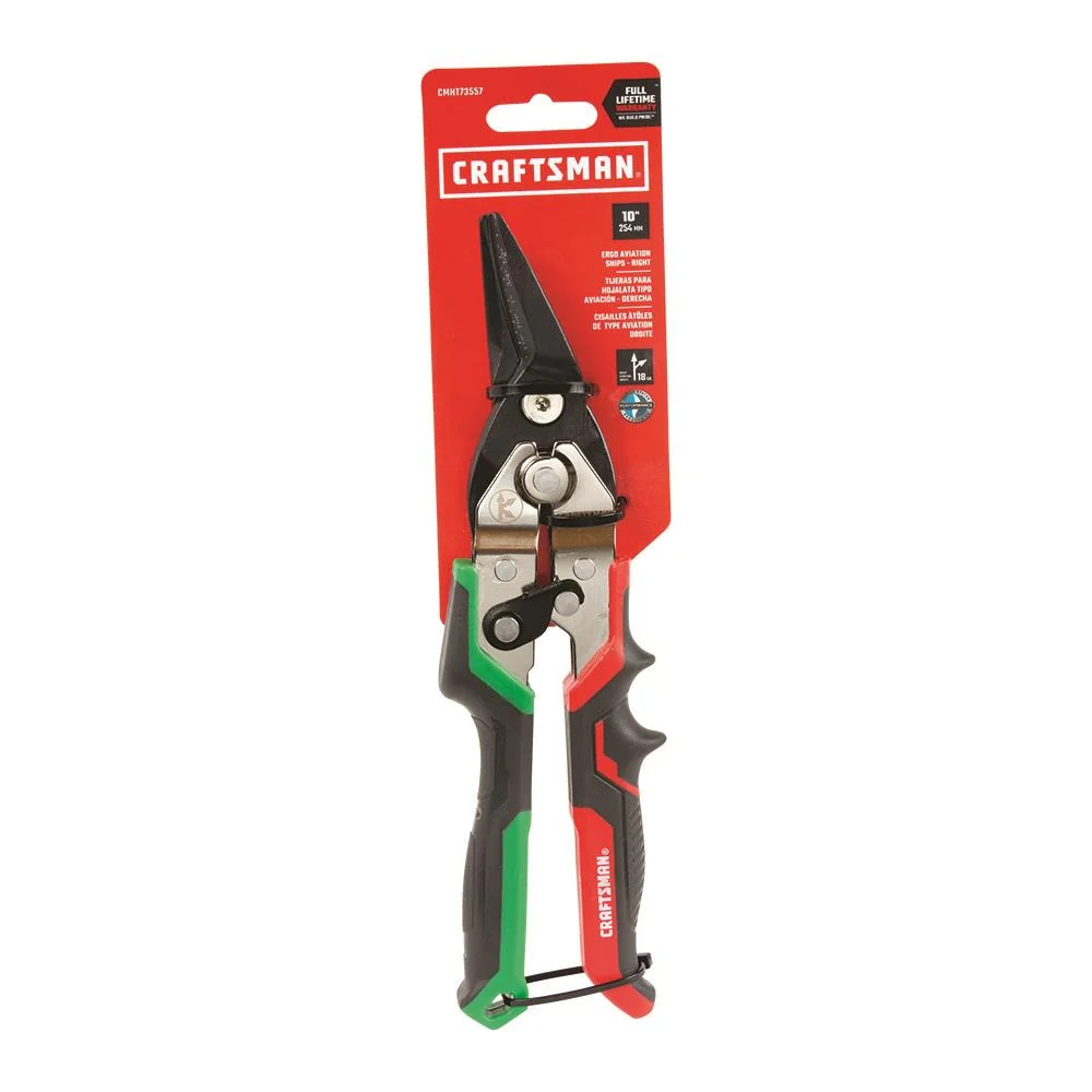 CRAFTSMAN 1.18-in 60CrV Right-Cut Aviation Snips - Image 3