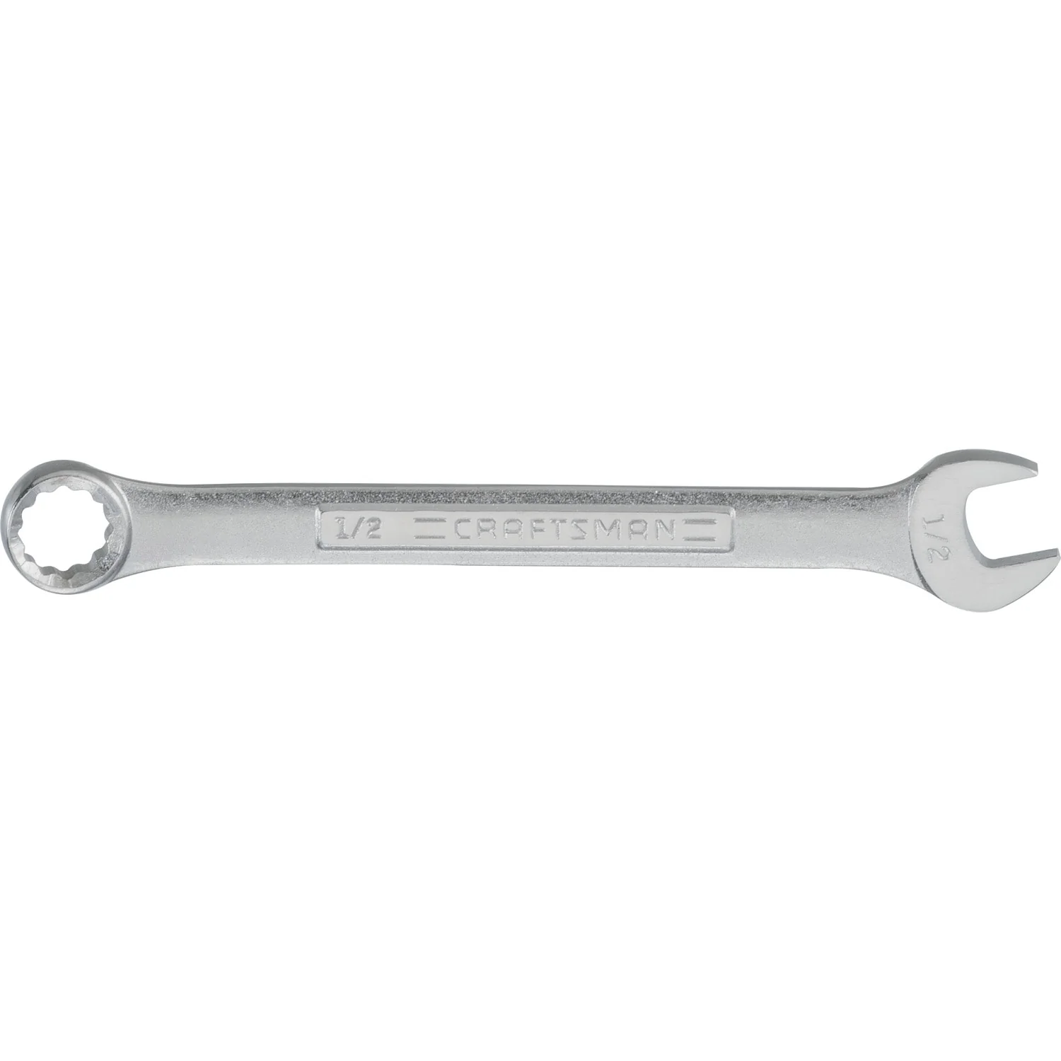 Craftsman 1/2 in. SAE Combination Wrench, 12-Point, Chrome Finish