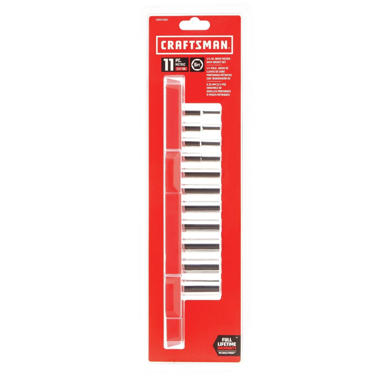 Craftsman 1/4 in. Drive Metric 6 Point Deep Socket Set, 11 pc - Image 2