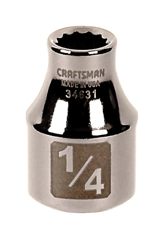 Craftsman 1/4 in. x 3/8 in. Drive SAE 12 Point Standard Socket