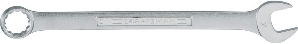 Craftsman 1-in SAE Combination Wrench, 12-Point, Chrome Finish