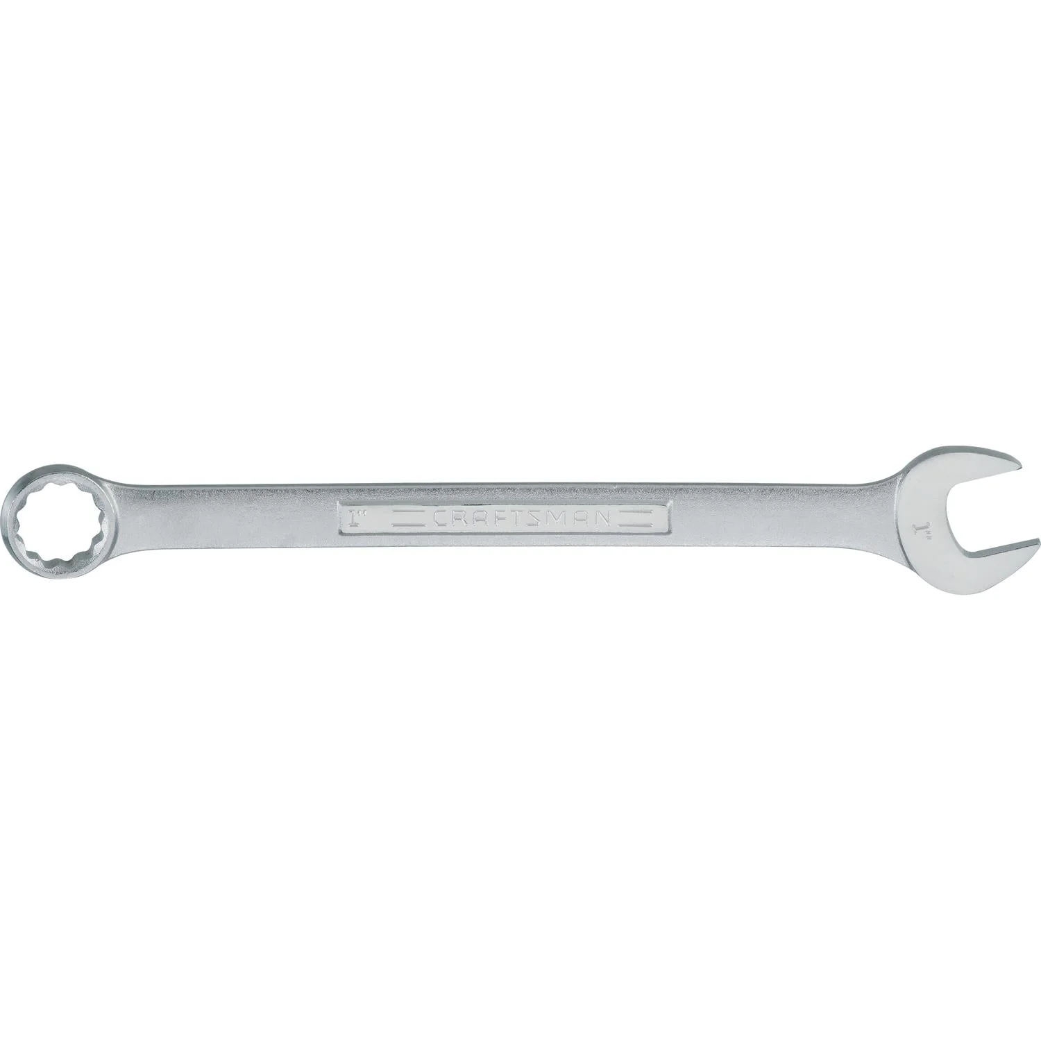 Craftsman 1-in SAE Combination Wrench, 12-Point, Chrome Finish
