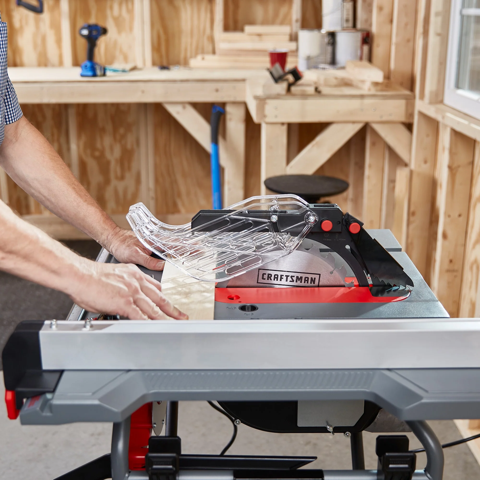 CRAFTSMAN 10-in Carbide-Tipped Blade 15-Amp Portable Jobsite Table Saw with Folding Stand - Image 5