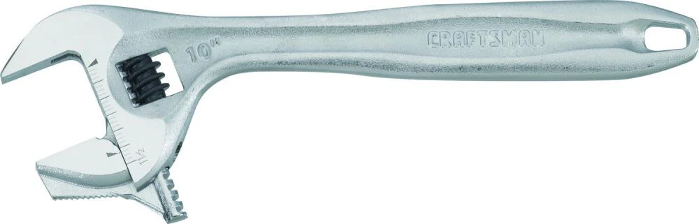 CRAFTSMAN 10-in Steel Reversible Jaw Adjustable Wrench, Individual