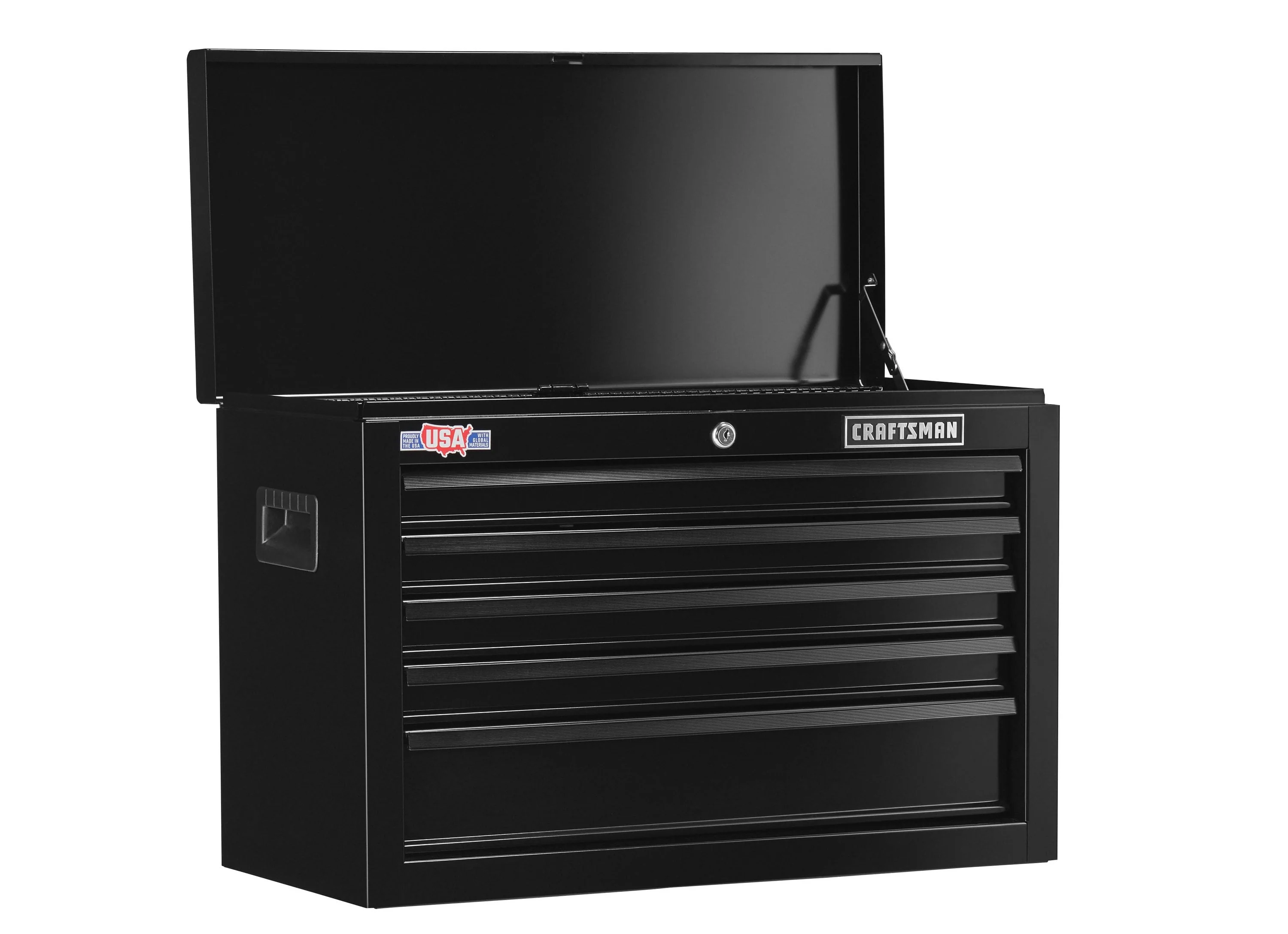 CRAFTSMAN 1000 Series 26-in W x 17.25-in H x 12-in D 5-Drawer Steel Tool Chest, Black - Image 3
