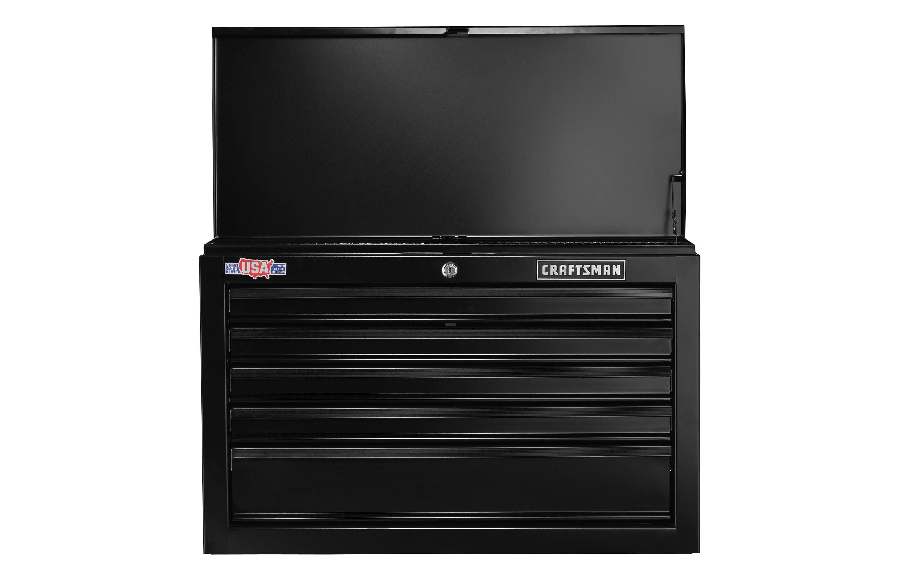 CRAFTSMAN 1000 Series 26-in W x 17.25-in H x 12-in D 5-Drawer Steel Tool Chest, Black - Image 4