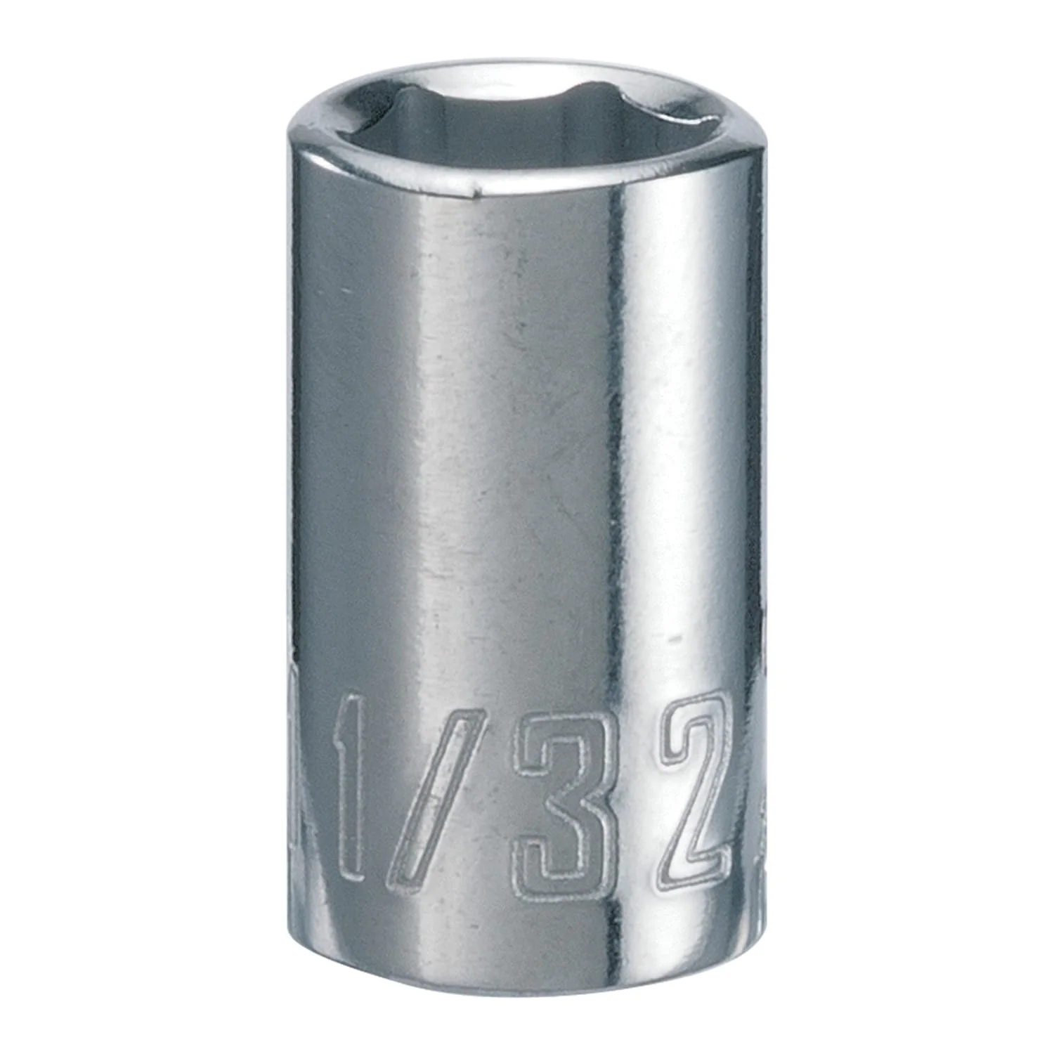 Craftsman 11/32 in. SAE 6-Point Shallow Socket, 1/4 in. Drive - Polished Chrome Alloy Steel