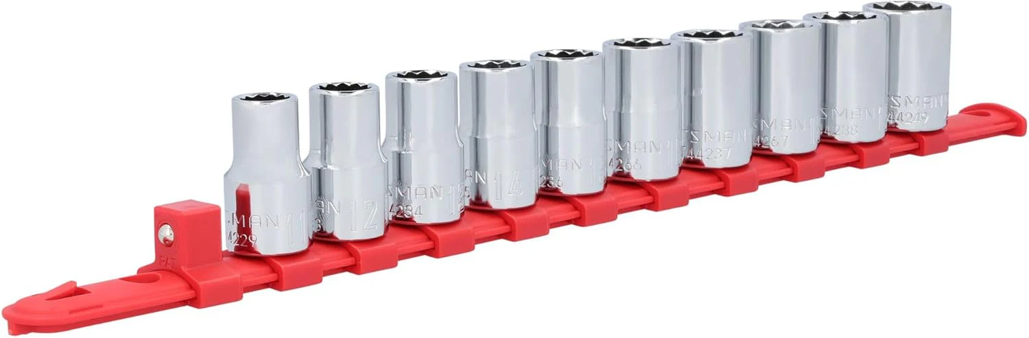 CRAFTSMAN 11-Piece Metric 1/2-in Drive 12-Point Shallow Socket Set - Image 3