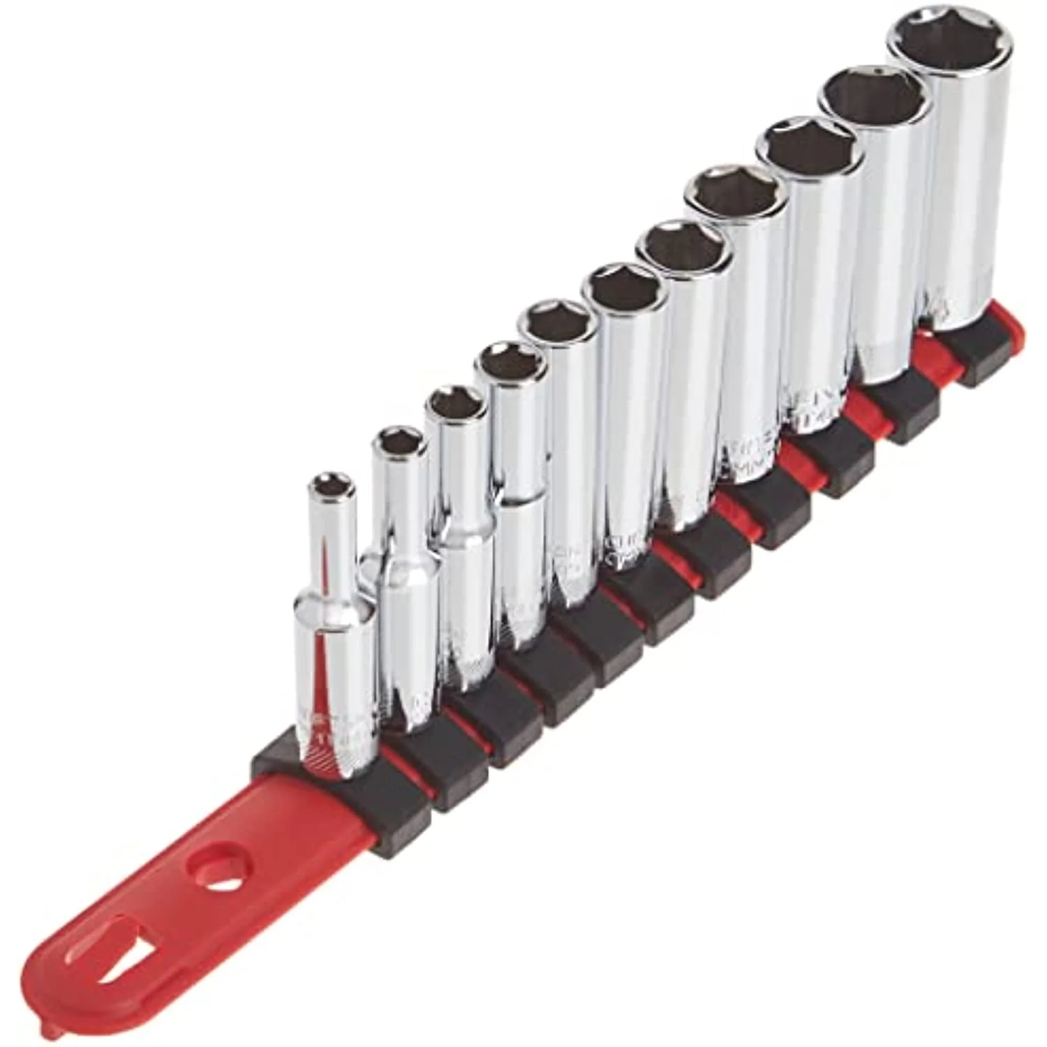 CRAFTSMAN 11-Piece Metric 1/4-in Drive 6-Point Deep Socket Set - Image 2
