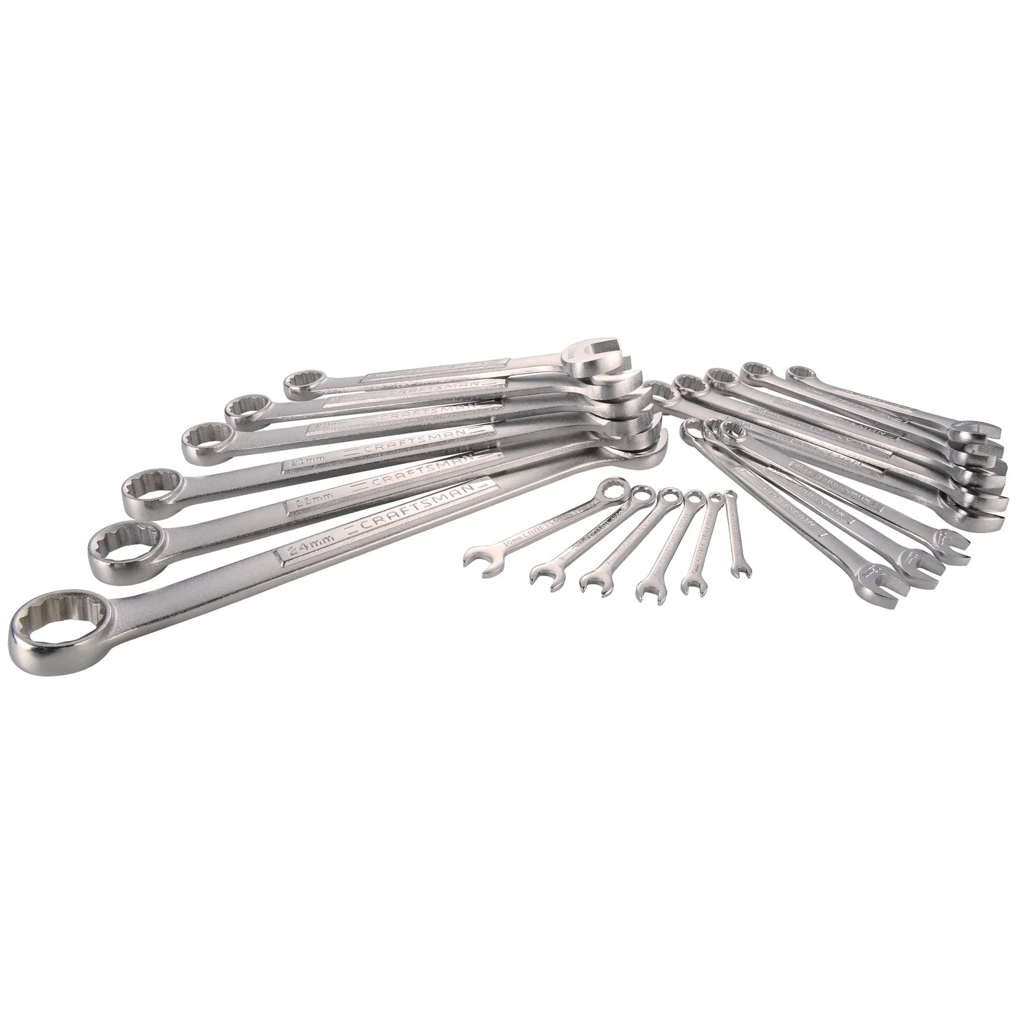 Craftsman 12-Point Metric Combination Wrench Set, 20-Piece