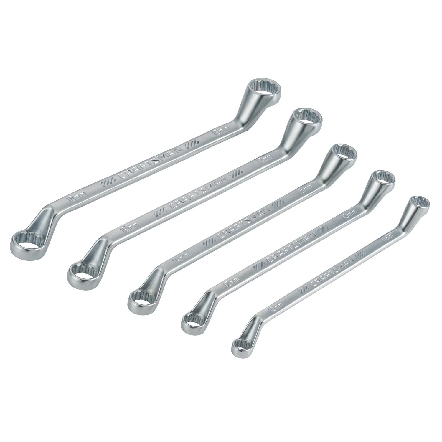 Craftsman 12 Point Metric Deep Offset Box Wrench Set, 5 pc