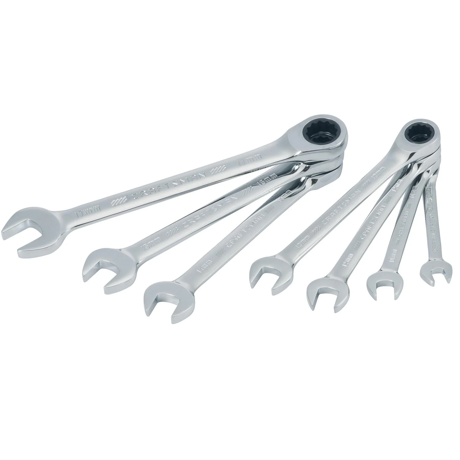 Craftsman 12 Point Metric Ratcheting Combination Wrench Set, 7 pc - Image 3