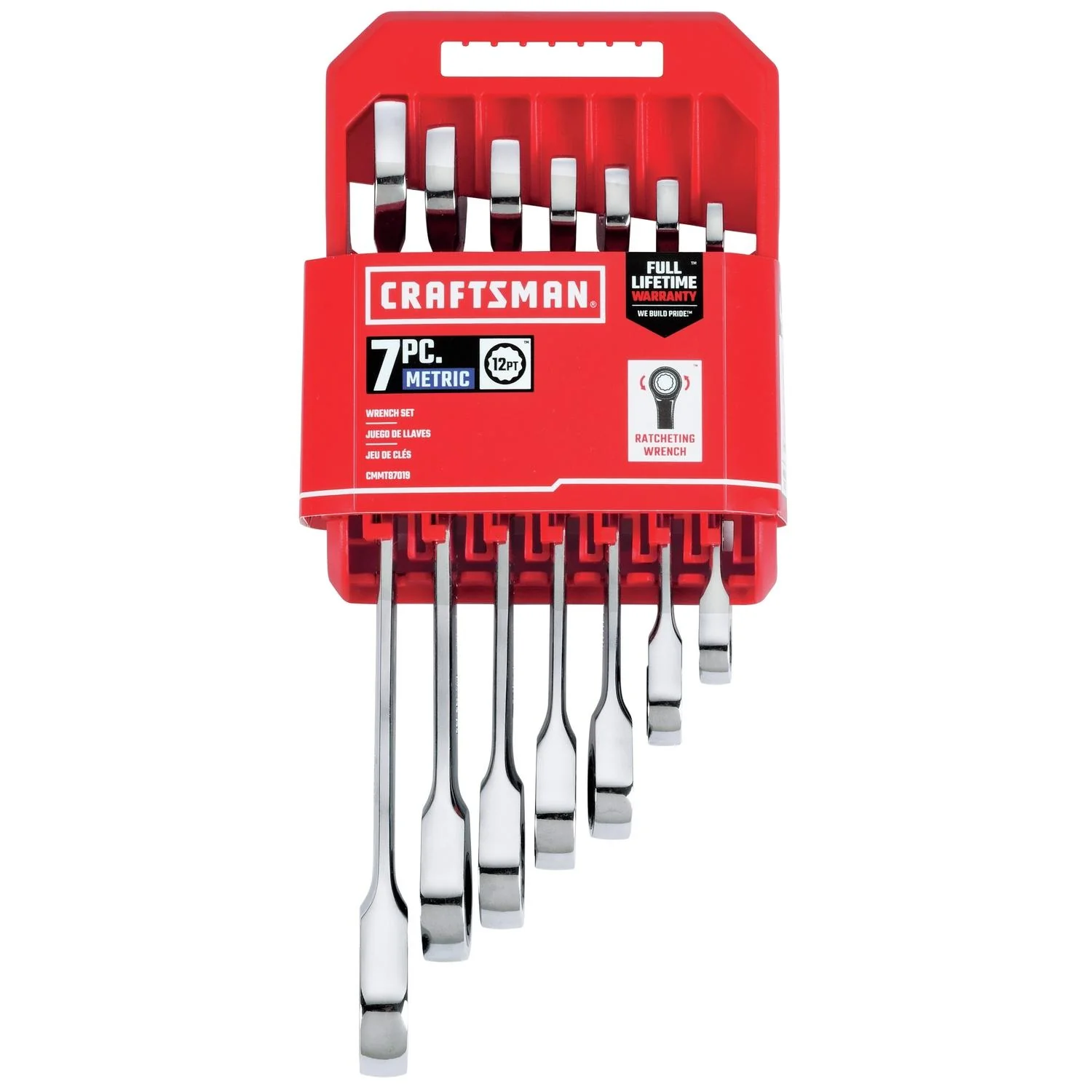 Craftsman 12 Point Metric Ratcheting Combination Wrench Set, 7 pc - Image 4