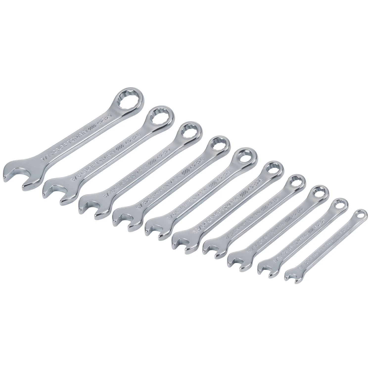 Craftsman 12 Point SAE Ignition Combination Wrench Set, 10 pc - Image 2
