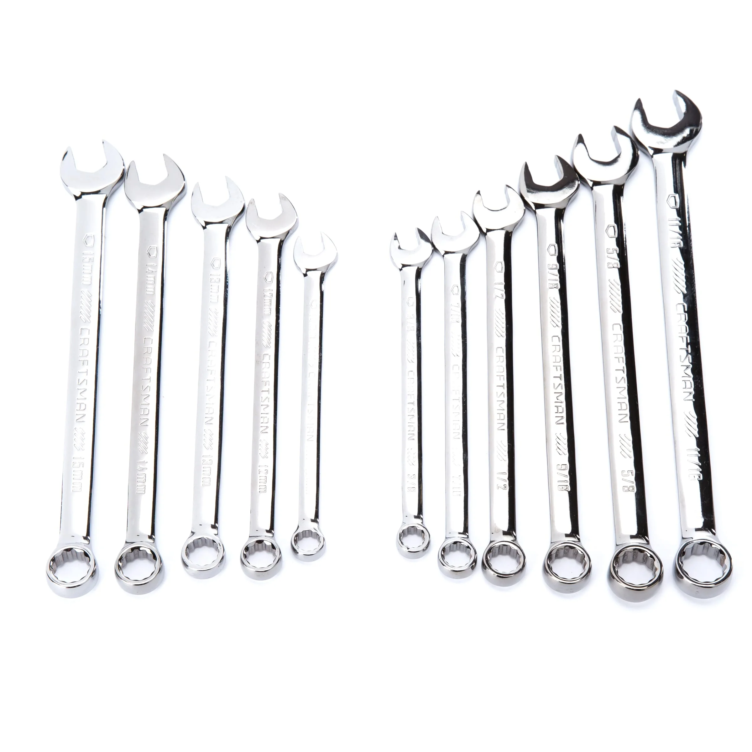 CRAFTSMAN 121-Piece Standard (SAE) and Metric Combination Gunmetal Chrome Mechanics Tool Set with Hard Case - Image 4