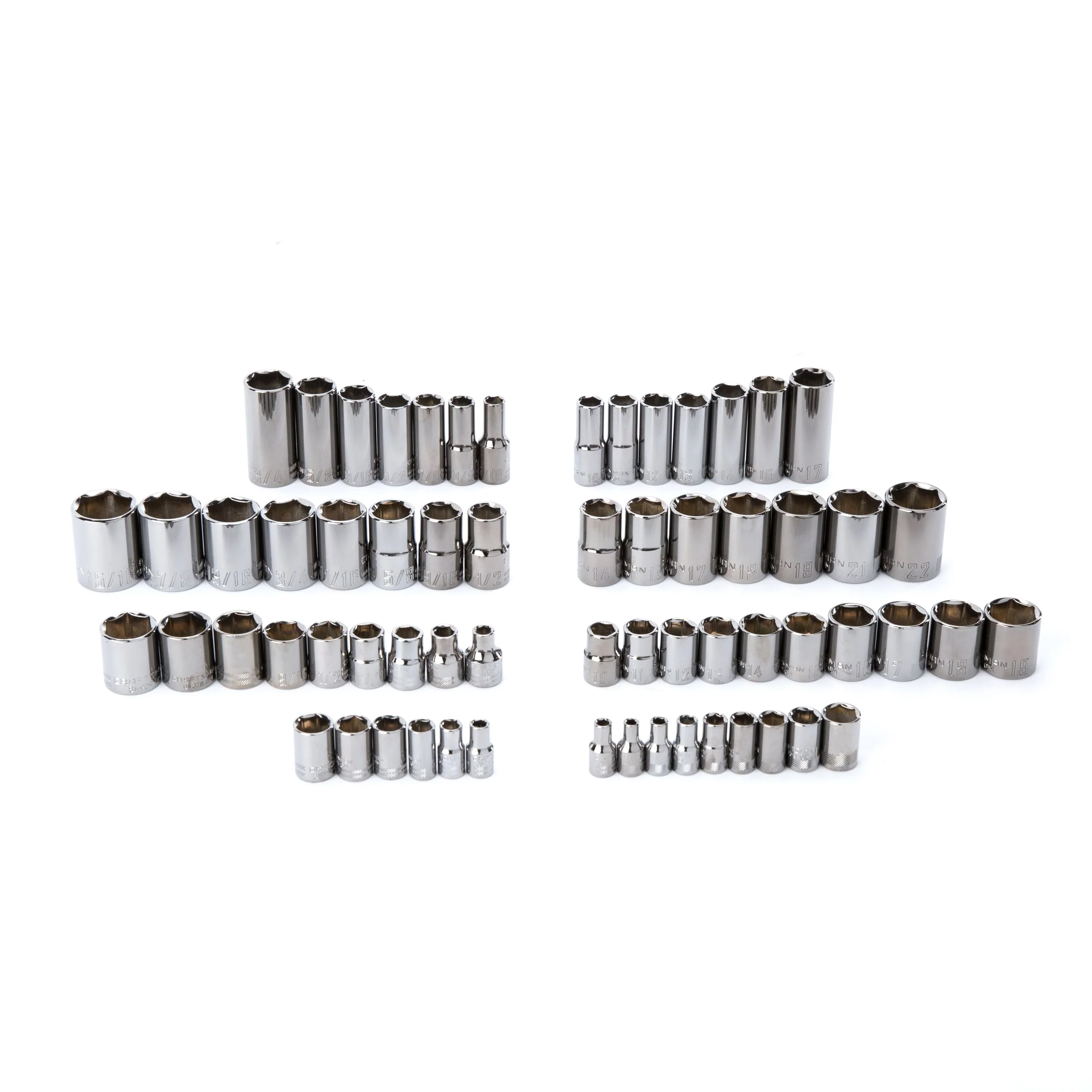 CRAFTSMAN 121-Piece Standard (SAE) and Metric Combination Gunmetal Chrome Mechanics Tool Set with Hard Case - Image 5