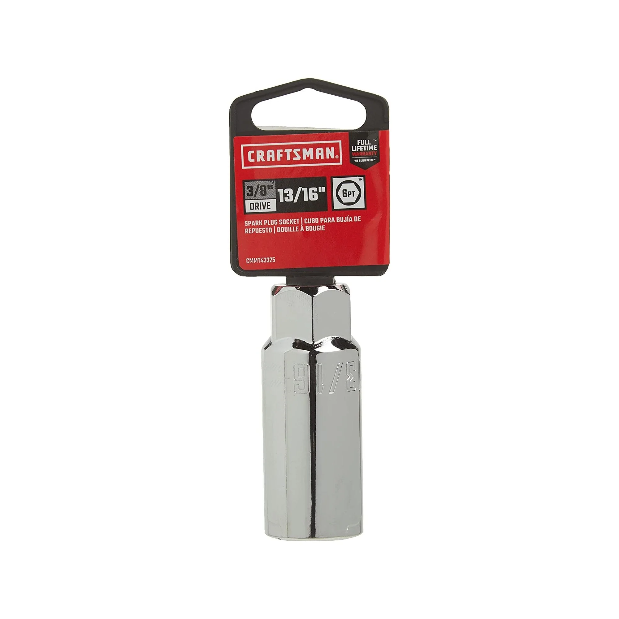 Craftsman 13/16-in SAE 6-Point Spark Plug Socket, 3/8-in Drive - Image 3