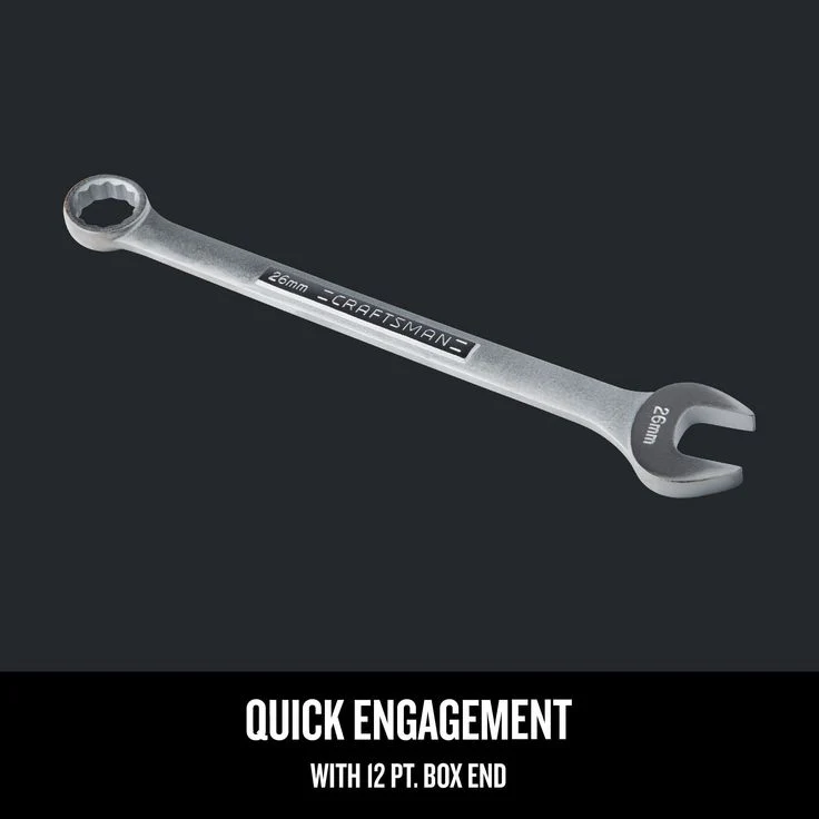 Craftsman 13/16 in. SAE Combination Wrench, 12 Point, 10.5 in. Length - Image 3