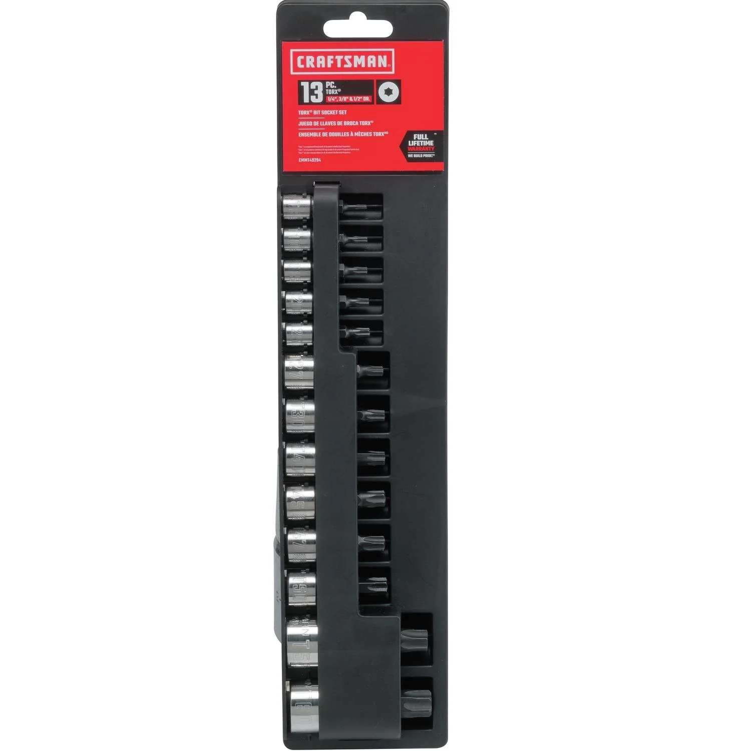 Craftsman 13 pc Torx Bit Socket Set - 1/4 and 3/8 in. Drive - Image 2