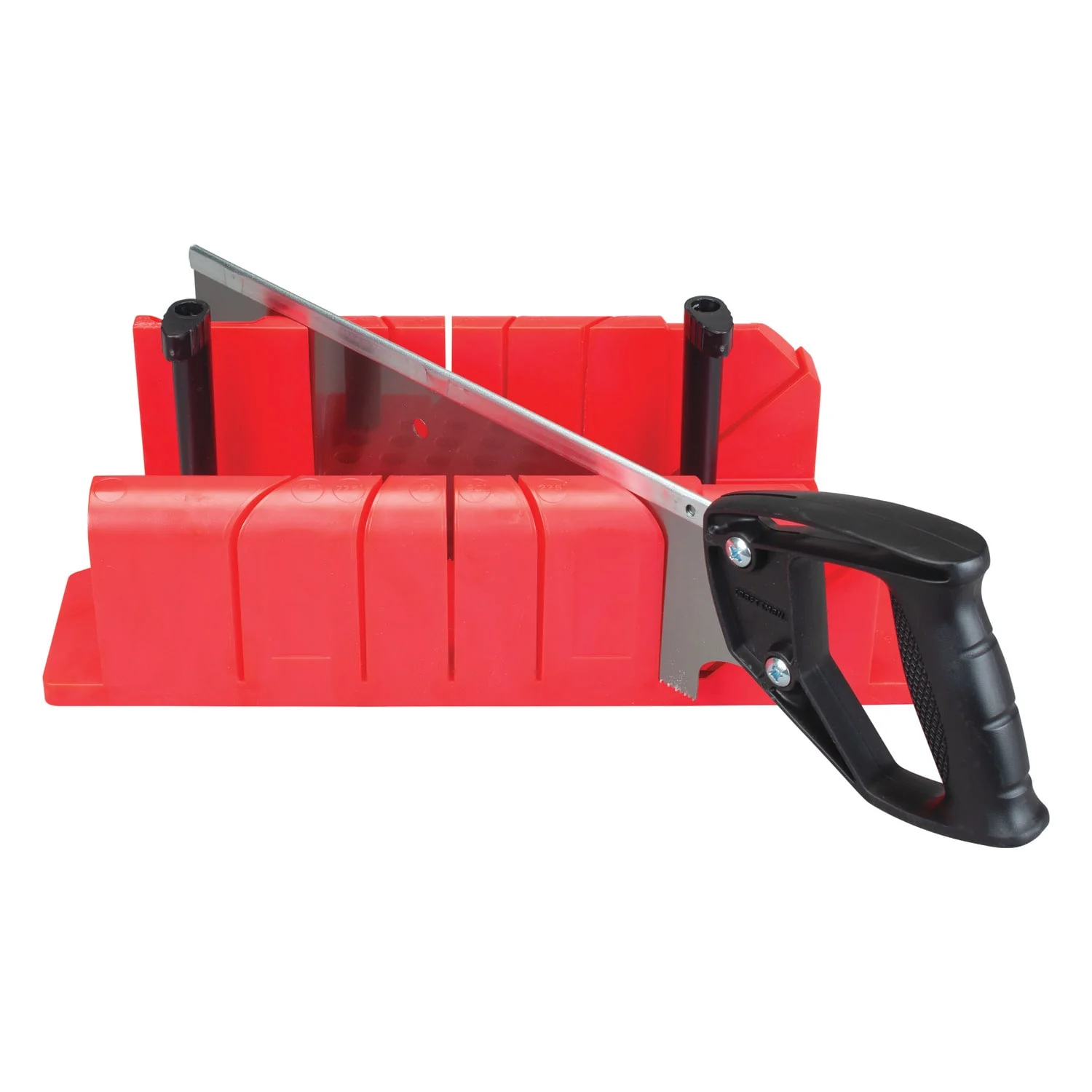 CRAFTSMAN 14-in Blade x 2.5-in Depth High-Impact Polypropylene Miter Box with Saw