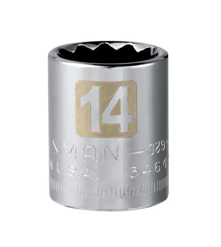 Craftsman 14 mm Metric 12 Point Standard Socket, 3/8 in. Drive
