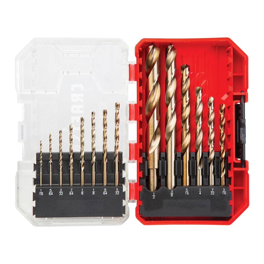 CRAFTSMAN 14-Piece Gold Oxide Coated HSS Jobber-Length Twist Drill Bit Set (Assorted Sizes)