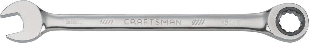 Craftsman 15 mm 12-Point Metric Ratcheting Combination Wrench, 7.5 in Length