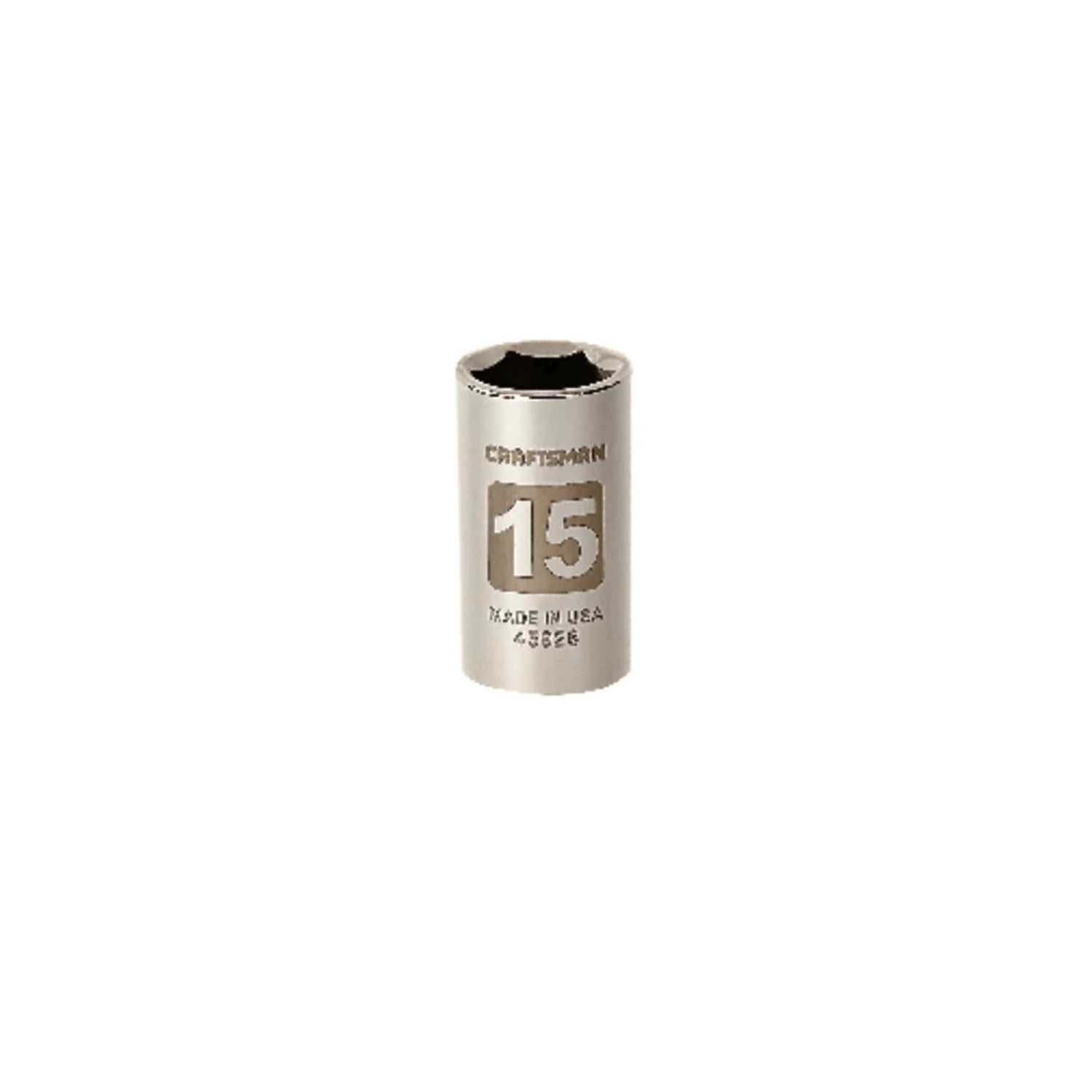 Craftsman 15 mm Metric 6 Point Standard Socket, 1/2 in. Drive