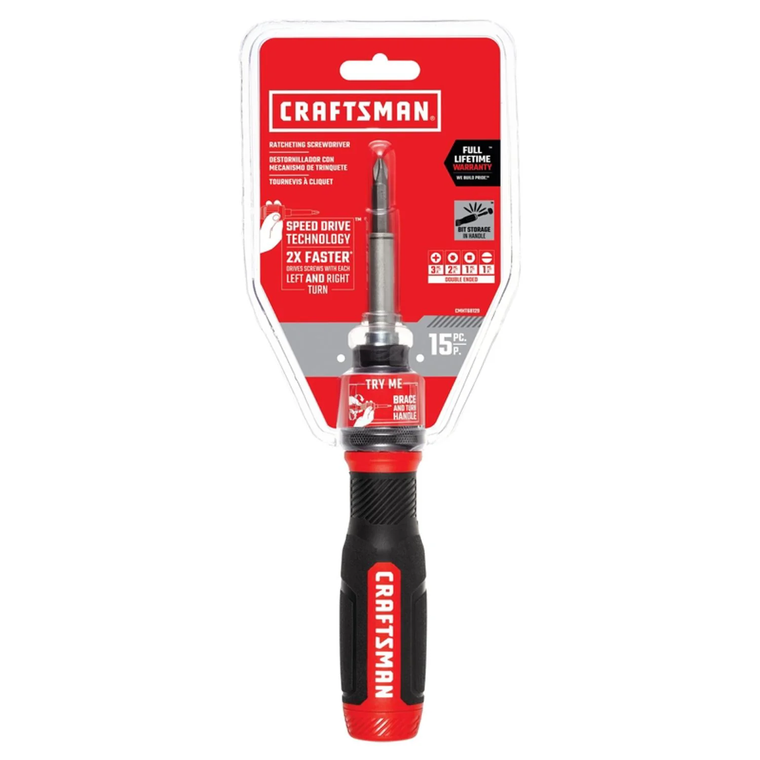 Craftsman 15-Piece Ratcheting Screwdriver Set with SpeedDrive Technology - Image 4