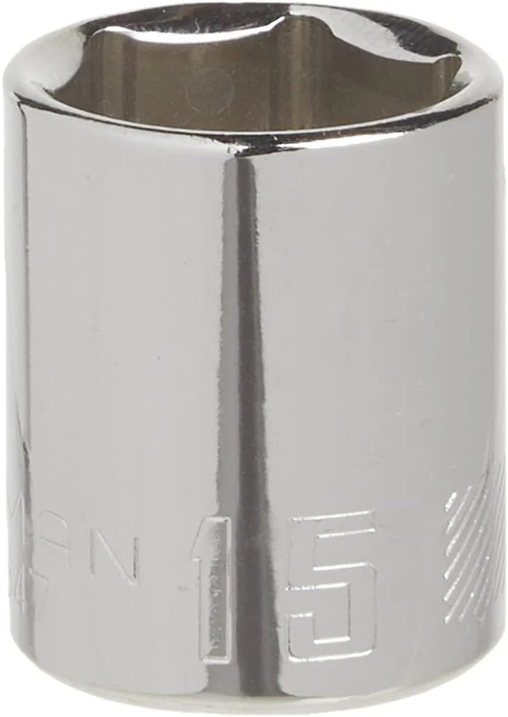 Craftsman 15mm Metric 6-Point Shallow Socket, 3/8-inch Drive - Image 2