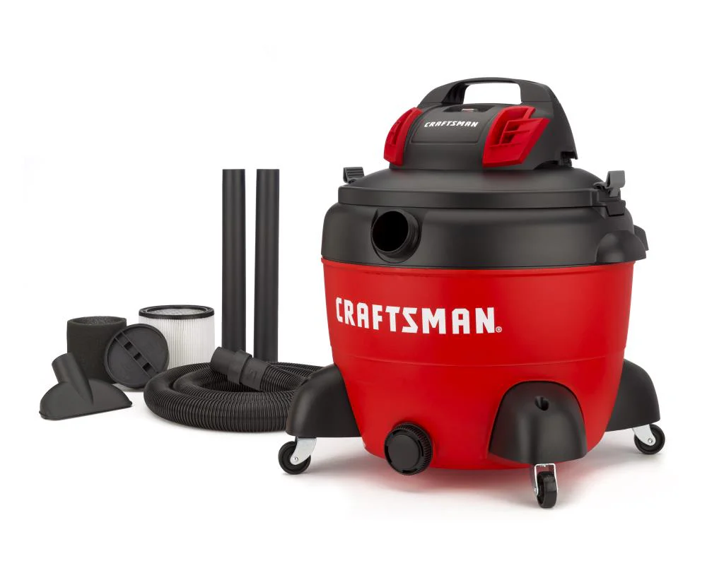 CRAFTSMAN 16-Gallon Portable Wet/Dry Shop Vacuum, 5 HP, 2-1/2-in Hose