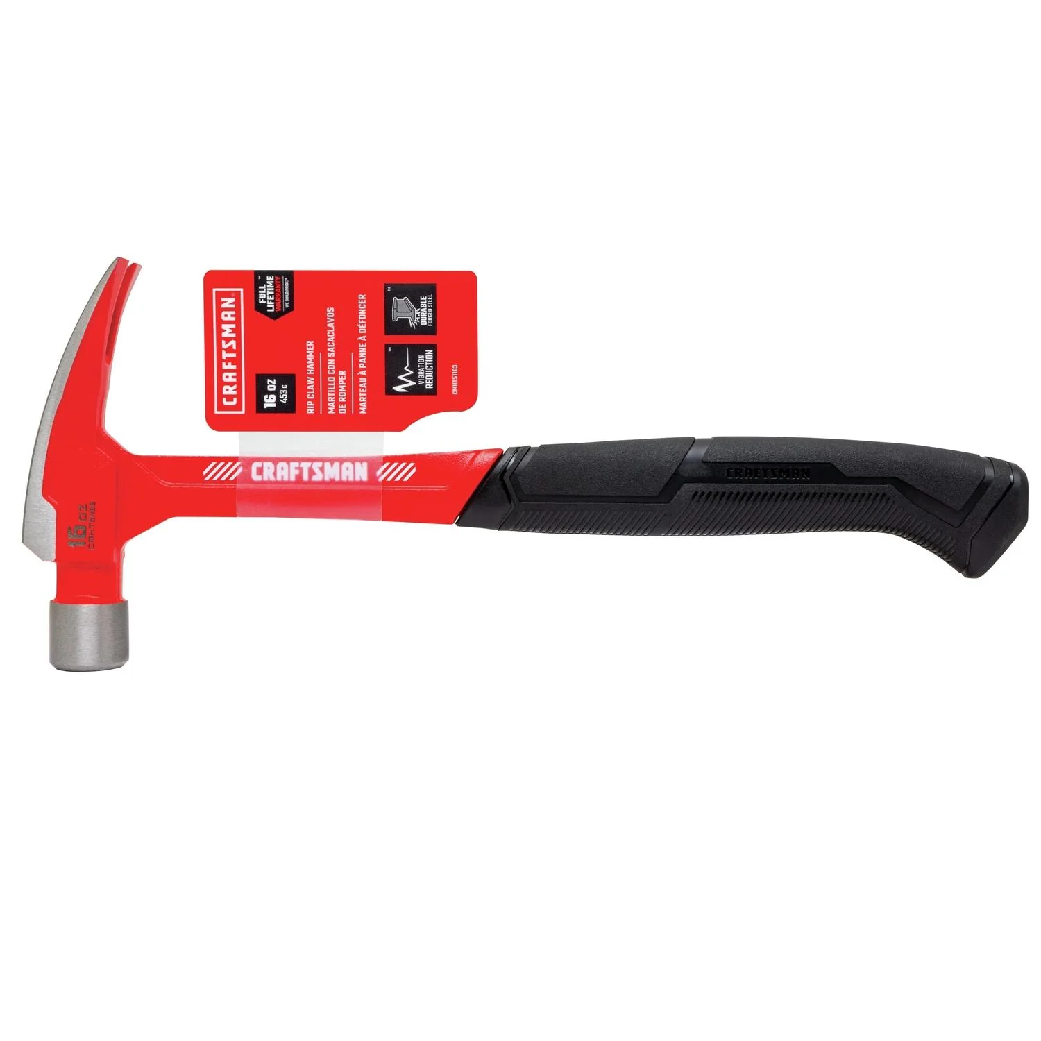 Craftsman 16 oz Smooth Face Rip Hammer with Steel Handle - Image 3