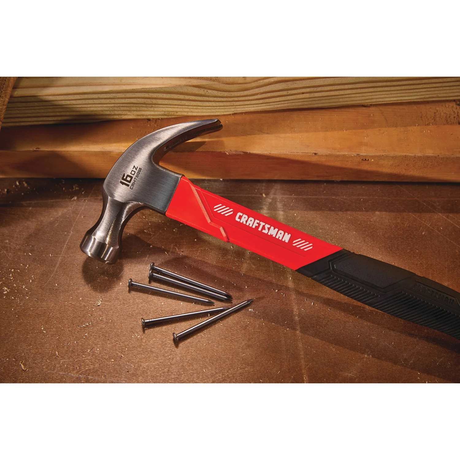 CRAFTSMAN 16-oz Smooth Face Steel Head Fiberglass Claw Hammer - Image 7