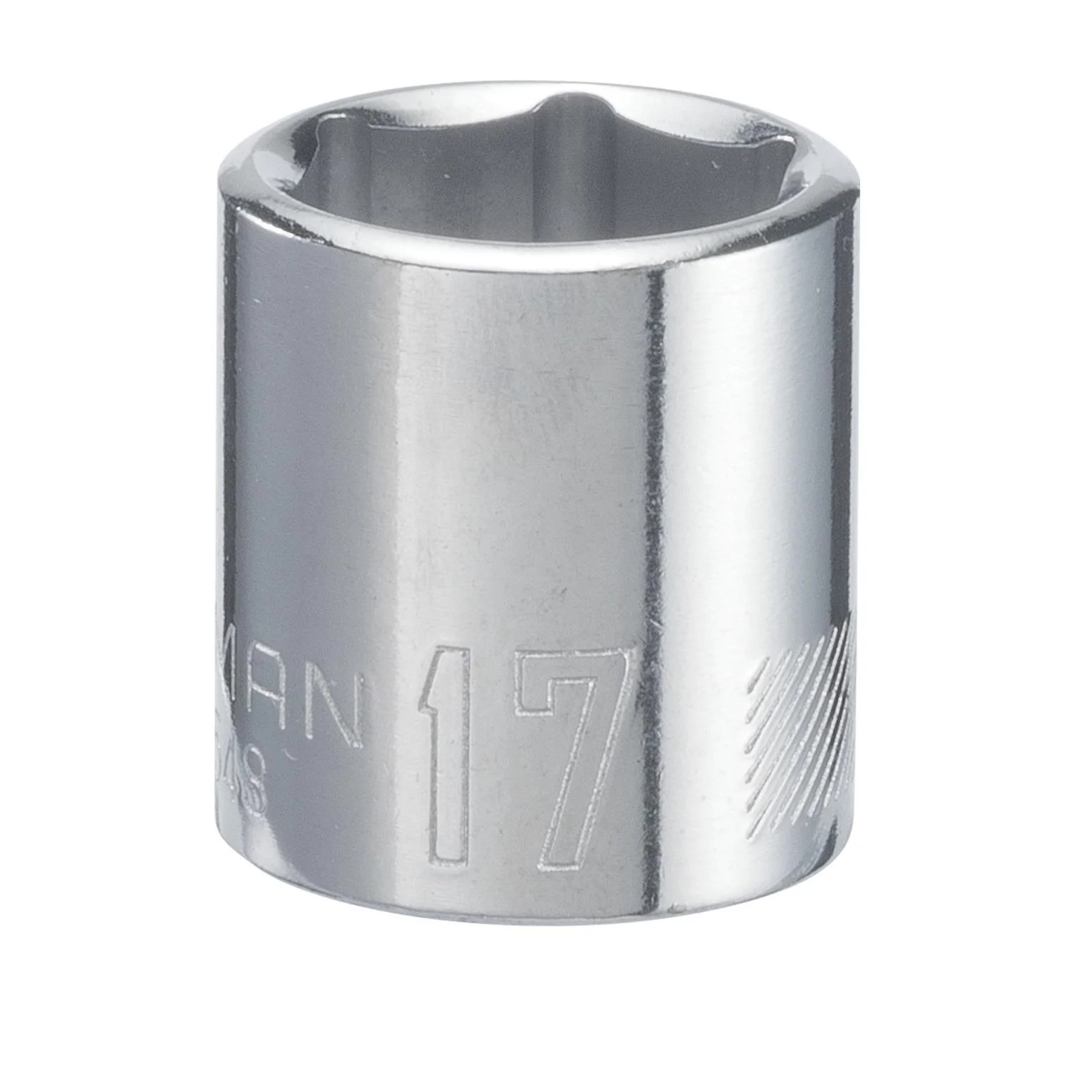 Craftsman 17mm Metric 6-Point Shallow Socket, 3/8-inch Drive