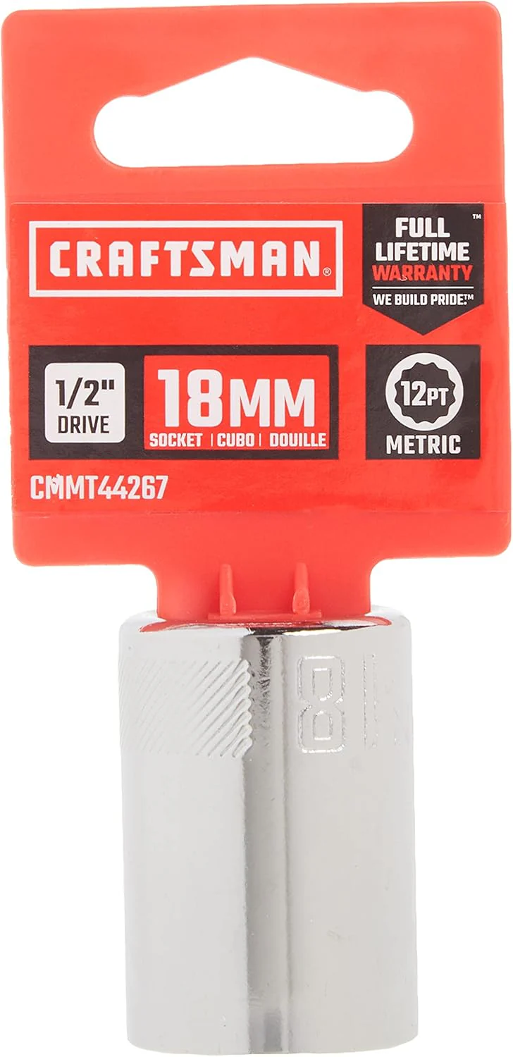Craftsman 18mm Metric 12-Point Standard Socket, 1/2" Drive (CMMT44267) - Image 4