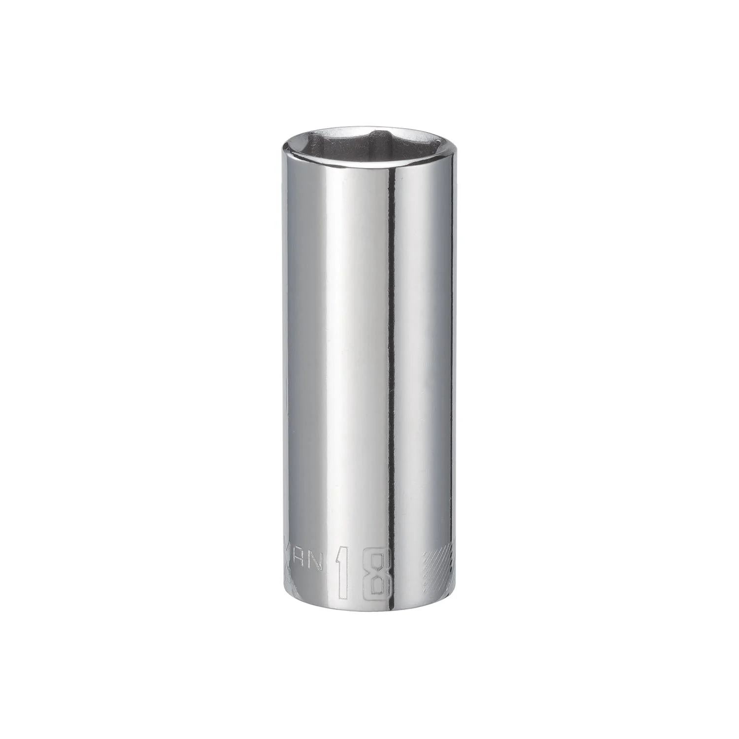 Craftsman 18mm Metric Deep Socket, 3/8 in. Drive, 6 Point