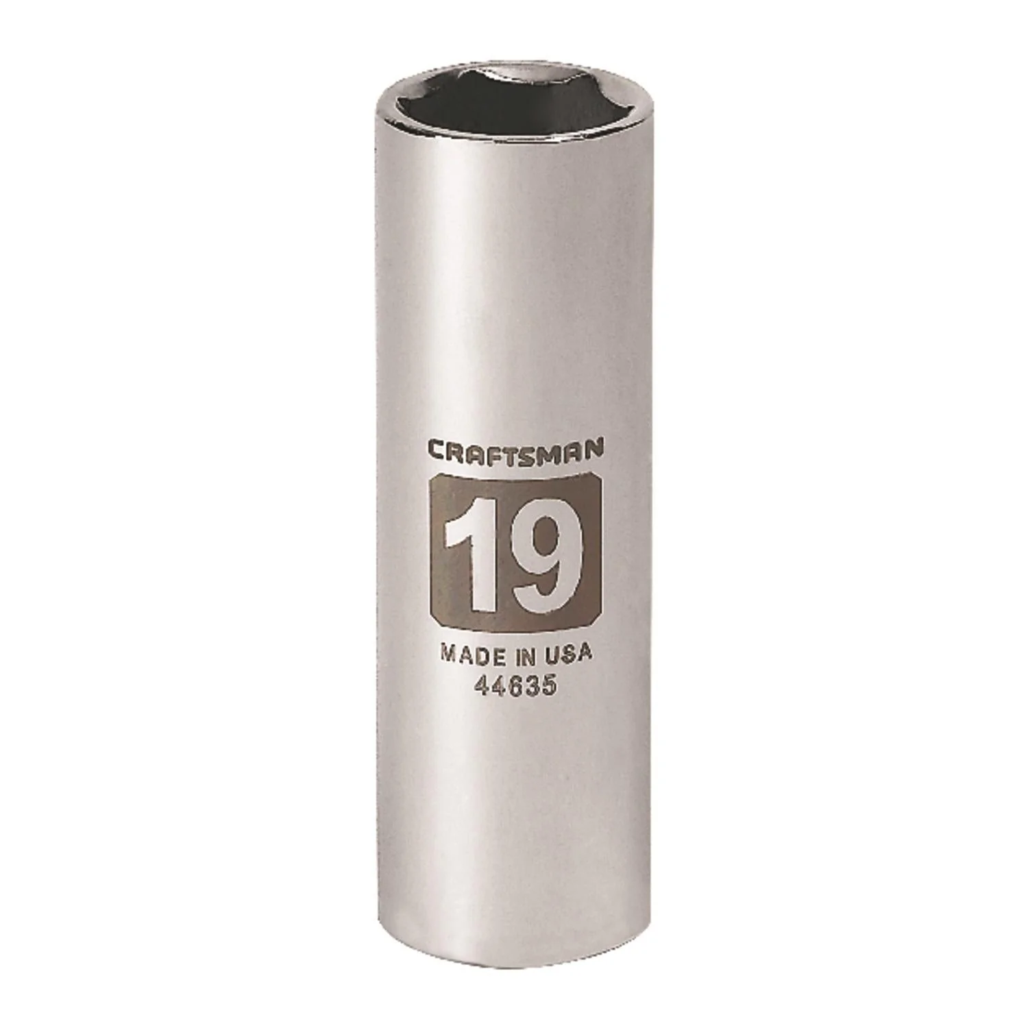 Craftsman 19 mm Metric Deep Socket, 1/2 in. Drive, 6 Point
