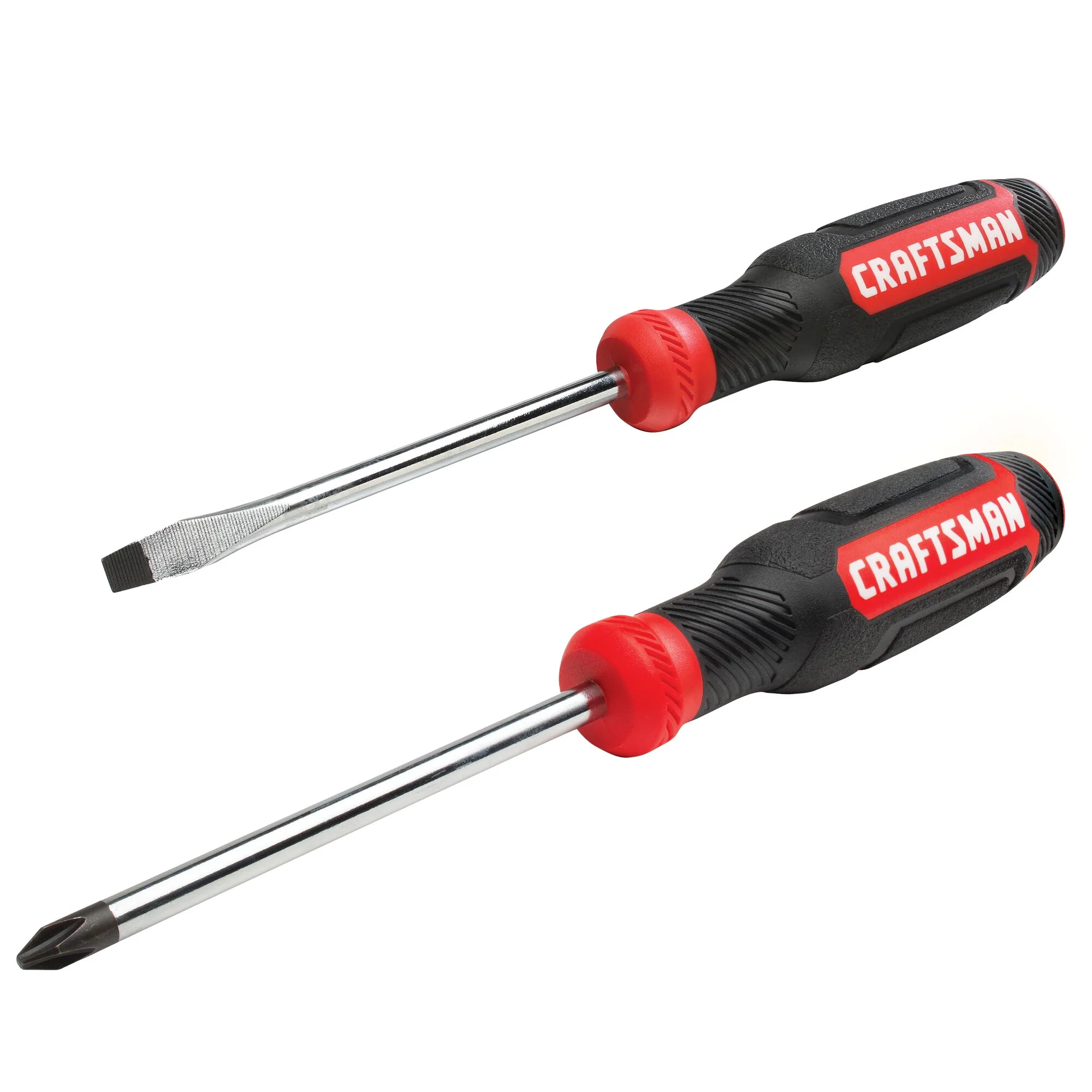 CRAFTSMAN 2-Piece Bi-Material Handle Screwdriver Set, PH#2 & SL 1/4-in x 4-in - Image 2